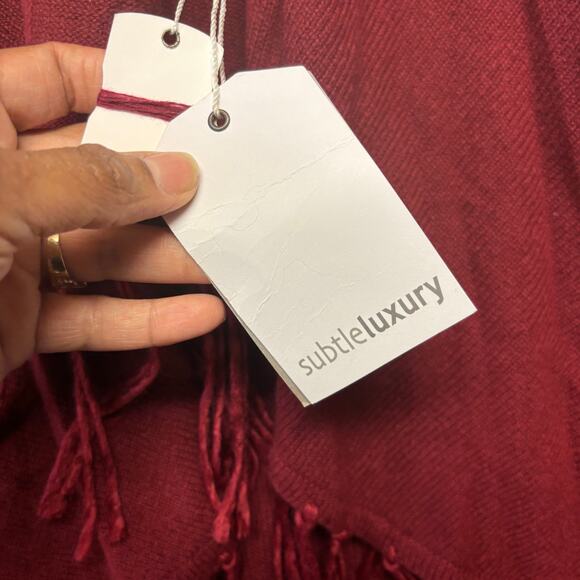 Subtle Luxury Cashmere Drapey Shawl Cardigan Fringe Knit Womens Small Read Below - Picture 8 of 9